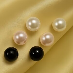 Womens Colorful Ball Stud Earrings Set of 3 – Everyday Versatile Fashion Jewelry